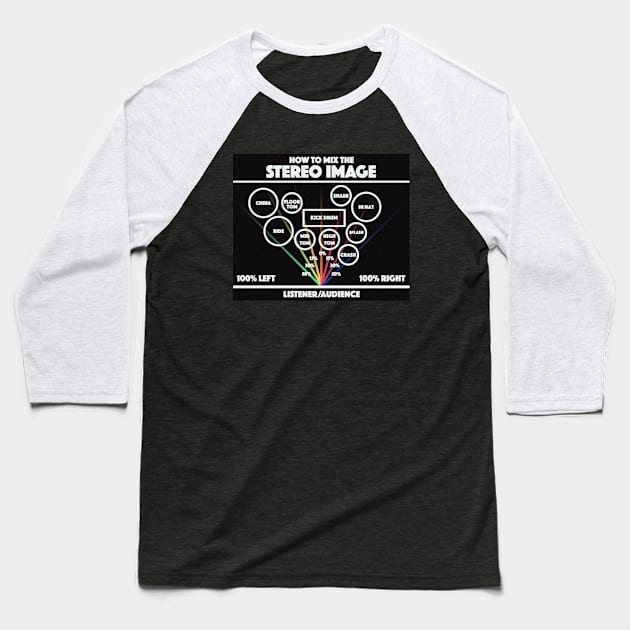 How To Mix The Stereo Image For Sound Engineers & Music Producers Baseball T-Shirt by zap